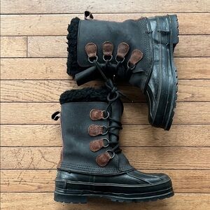 LaCrosse Black and Brown Winter Boots